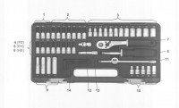 Proxxon 23280 14-piece socket set with 3/4\